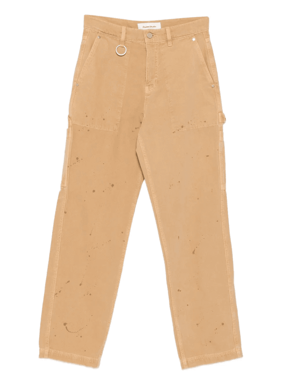 paint-splatter carpenter trousers - Image 1