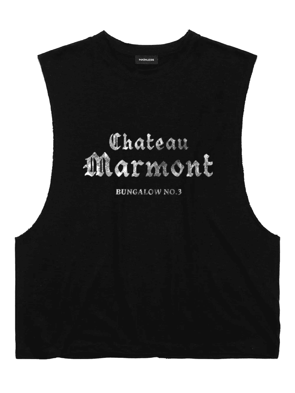 Sleeveless Distressed T-Shirt - Image 1