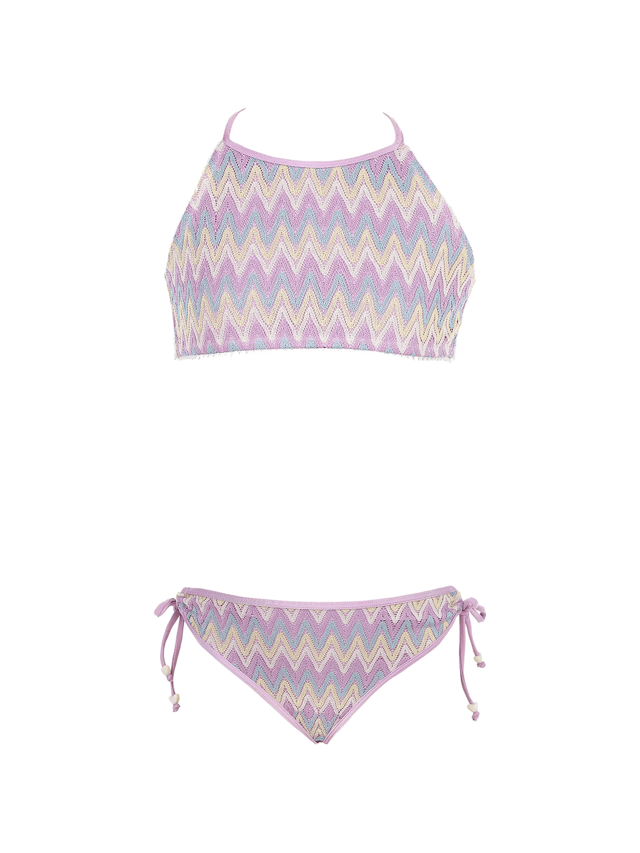 Bikini zig-zag tie bikini - Image 1