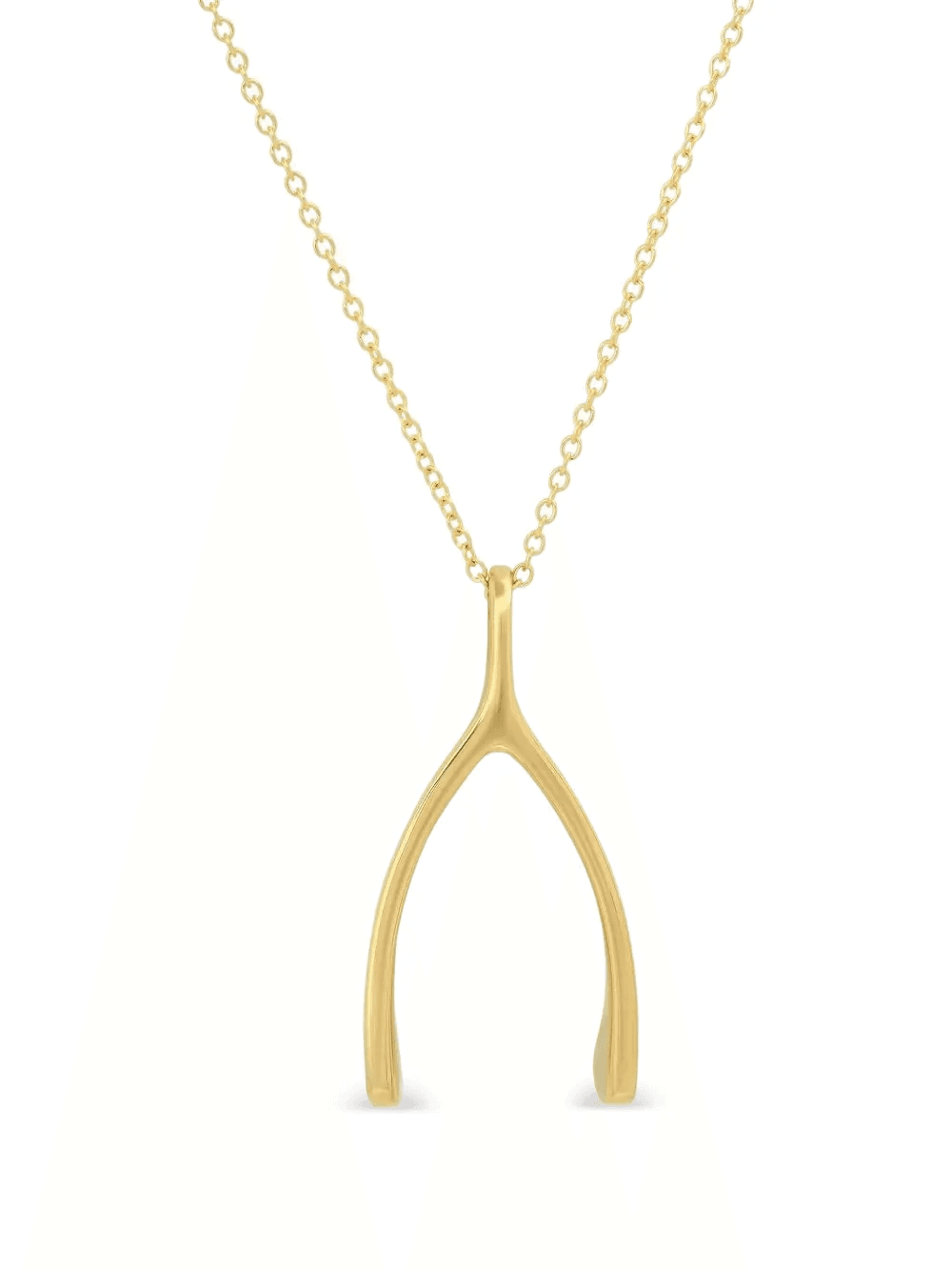 large wishbone necklace - Image 1