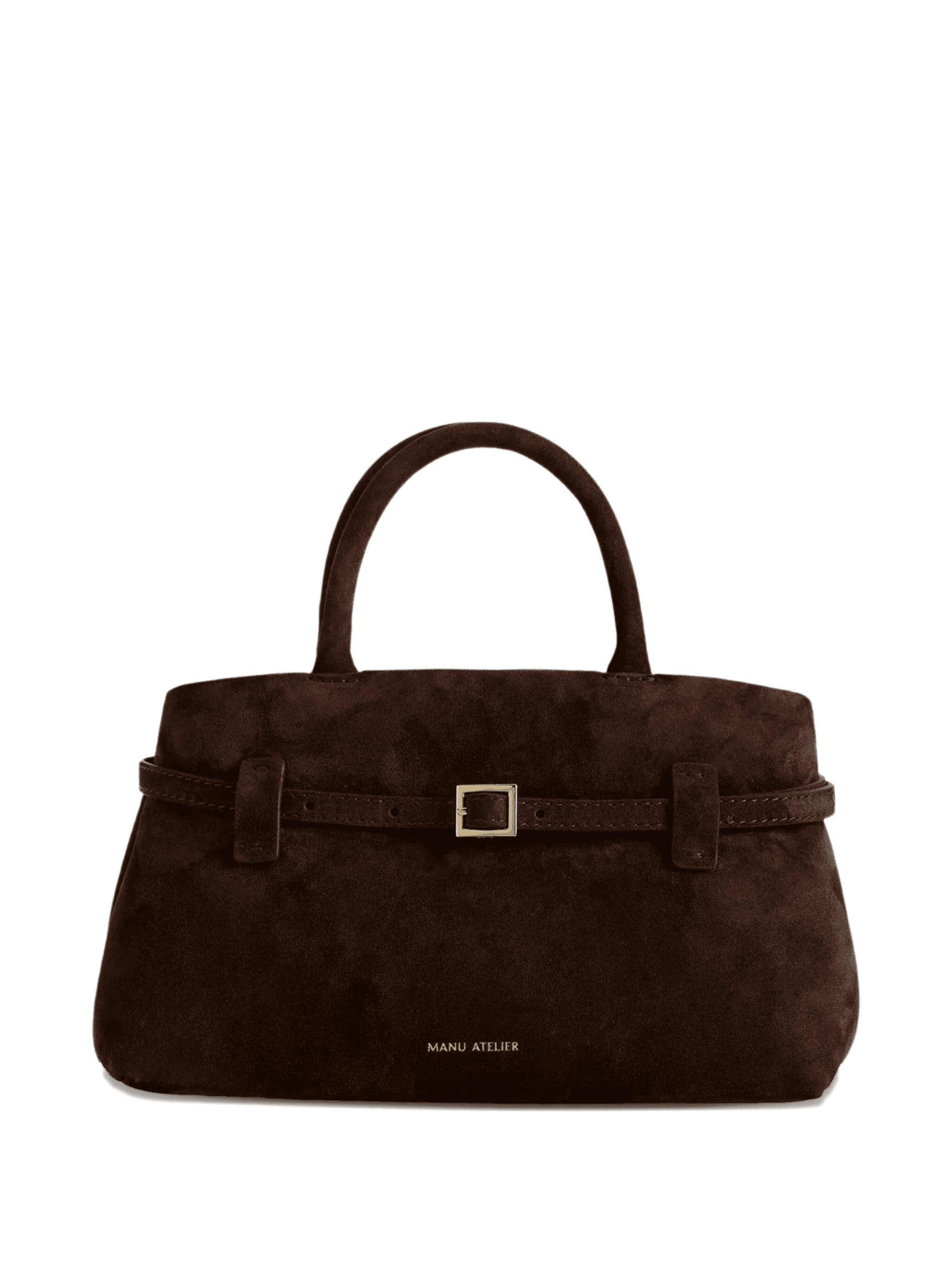 Le Cambon 25 buckle-strap suede handbag - Image 1
