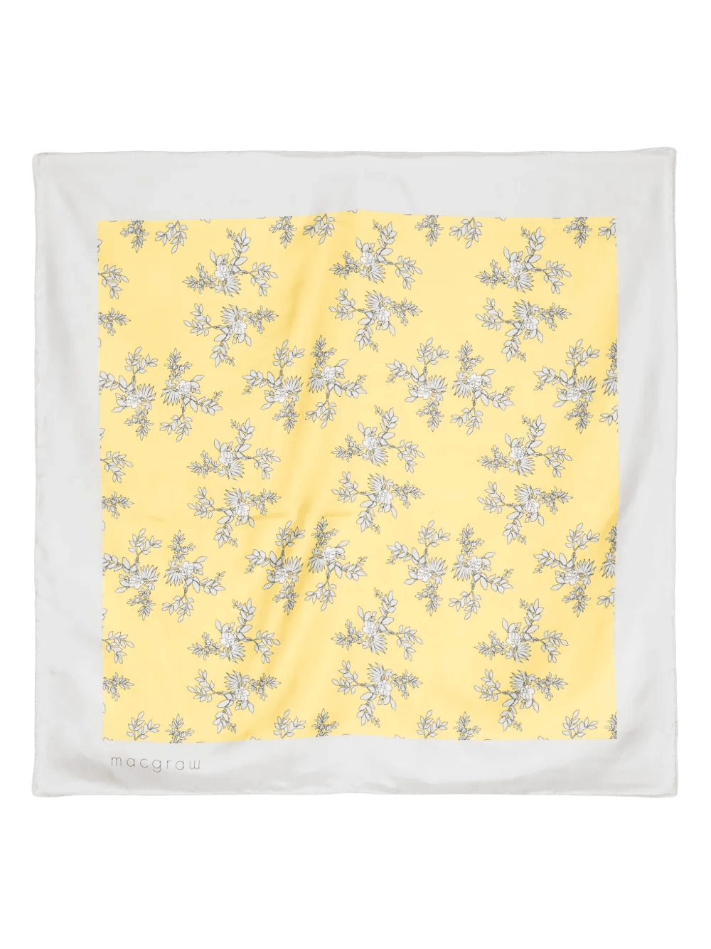 floral-print silk scarf - Image 1