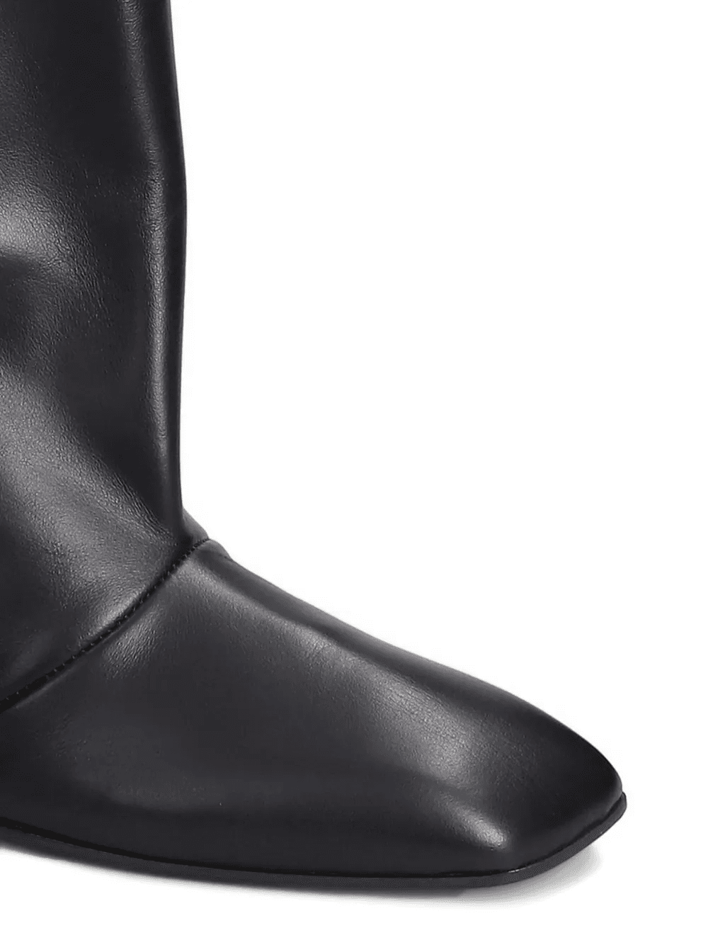 square-toe leather boots — Image 3