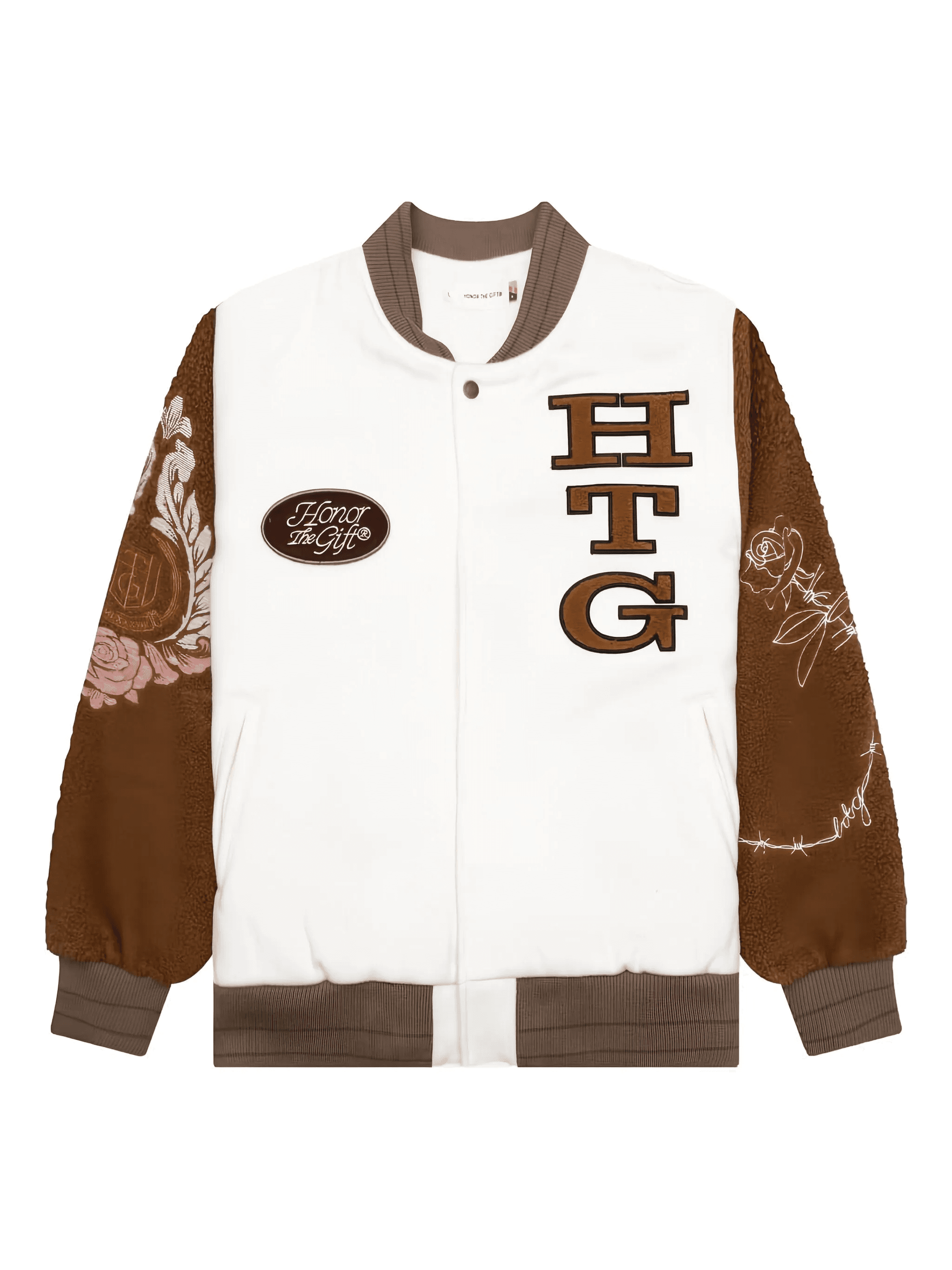 embroidered bomber jacket - Image 1