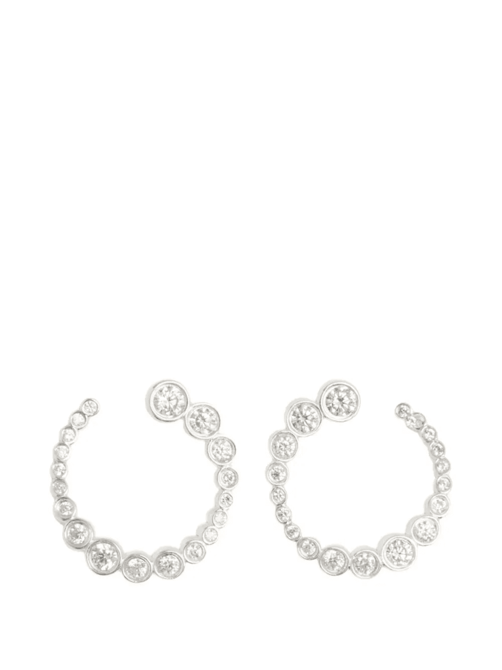 Odette 925 sterling silver spiral earrings - Image 1
