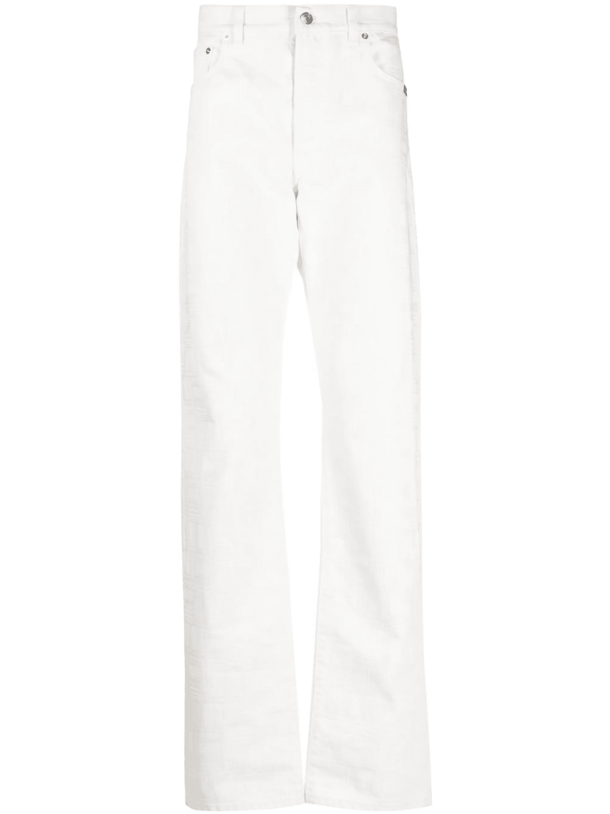 barcode-print straight-leg jeans - Image 1