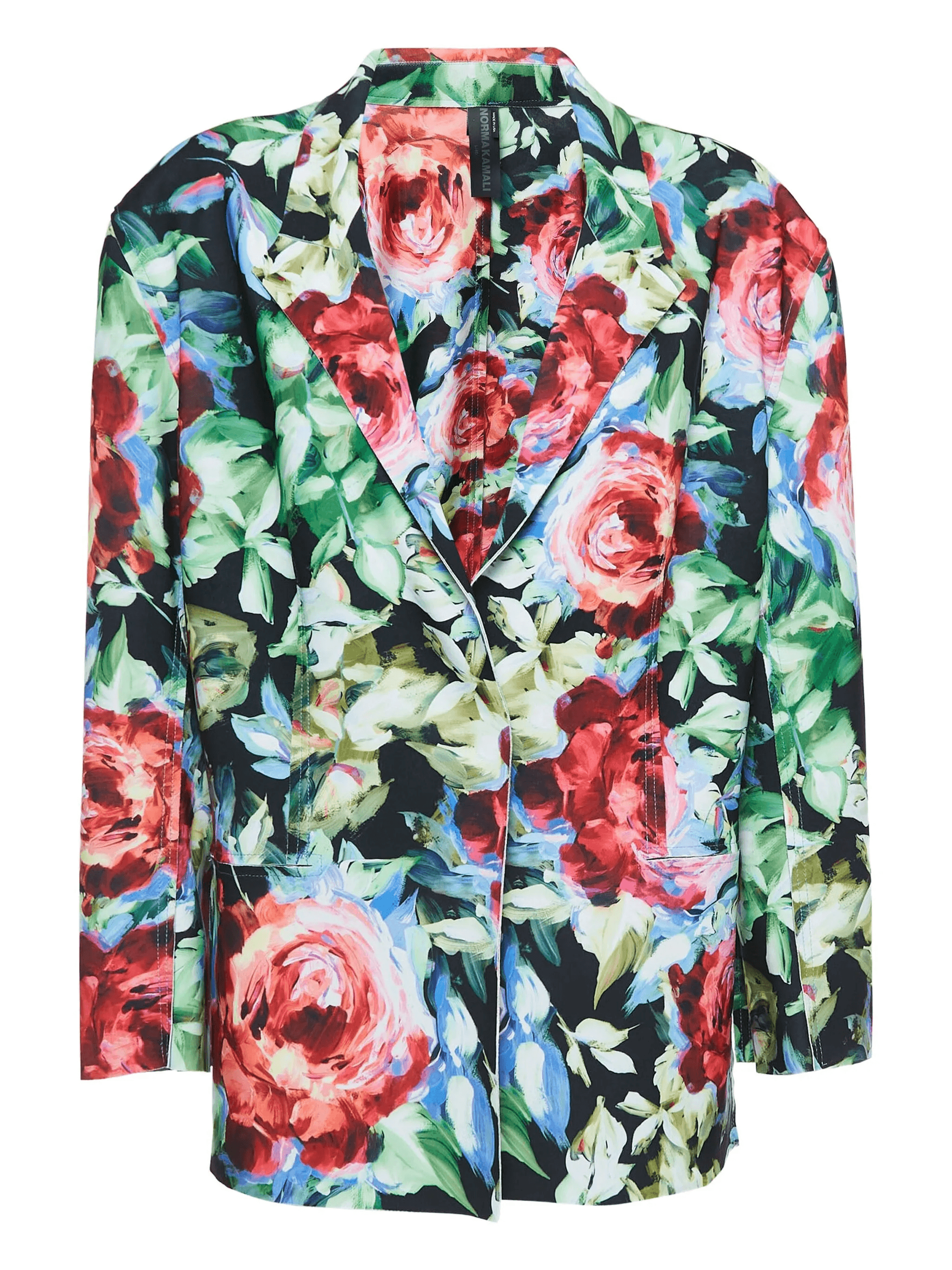 floral-print blazer - Image 1