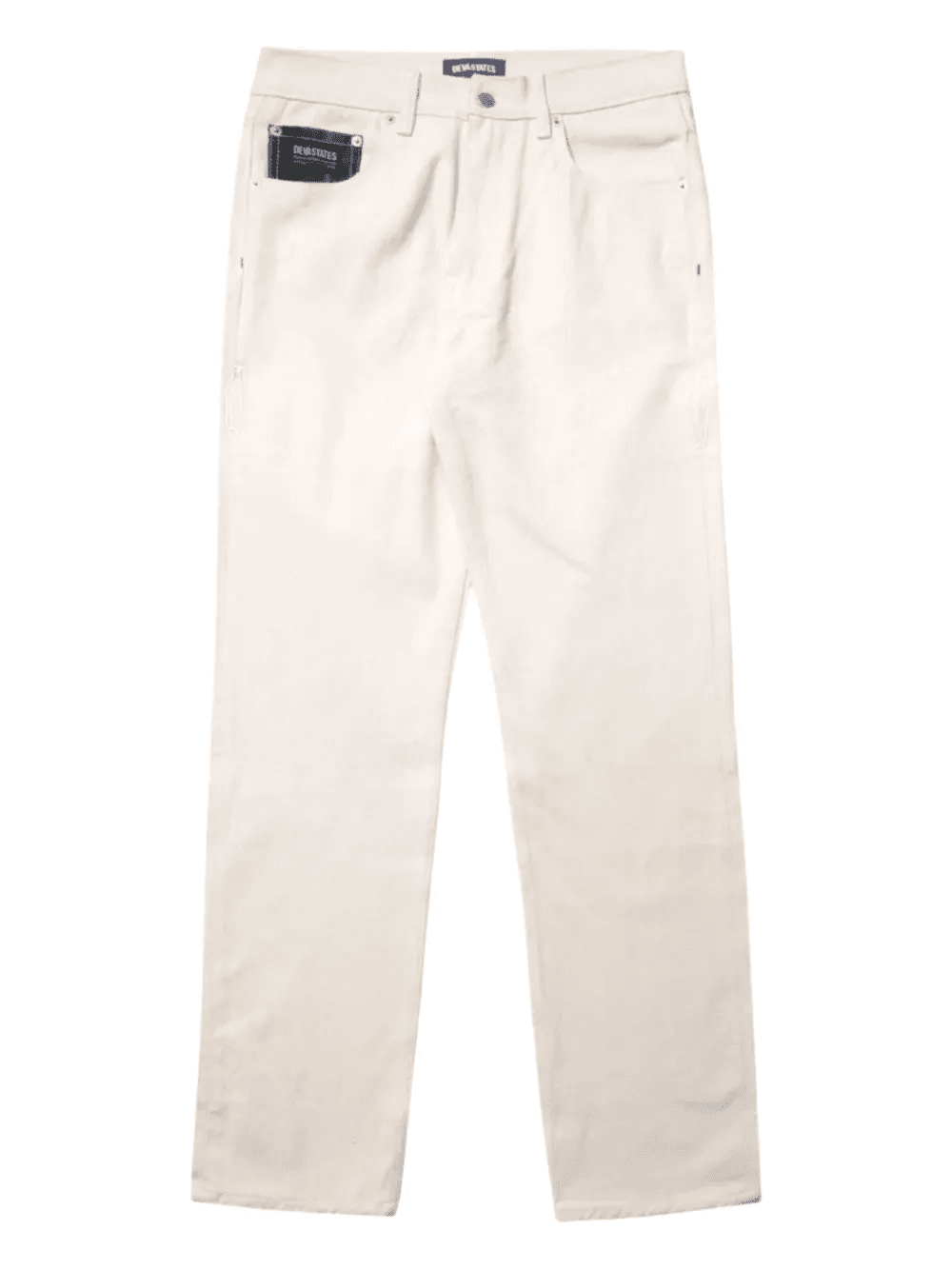 web-pocket plaid-pocket jeans - Image 1