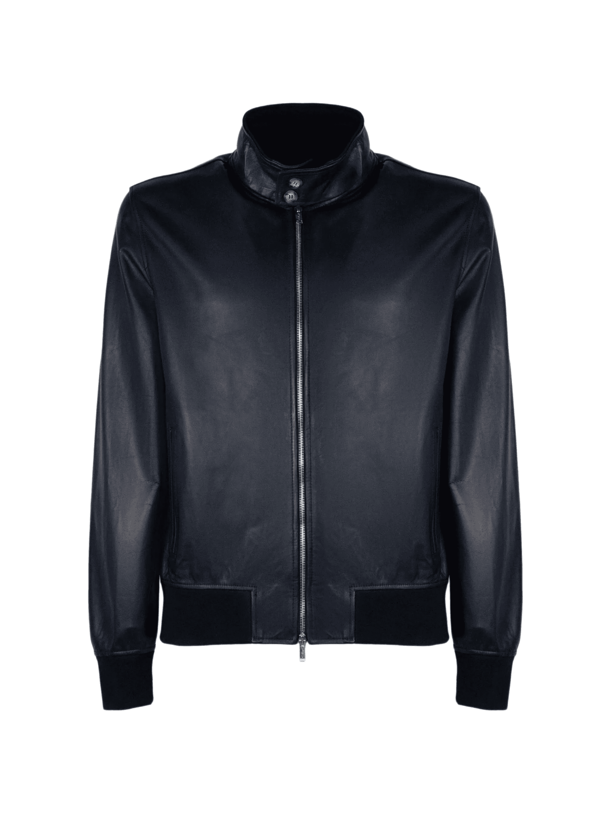 zip-up lambskin bomber jacket - Image 1