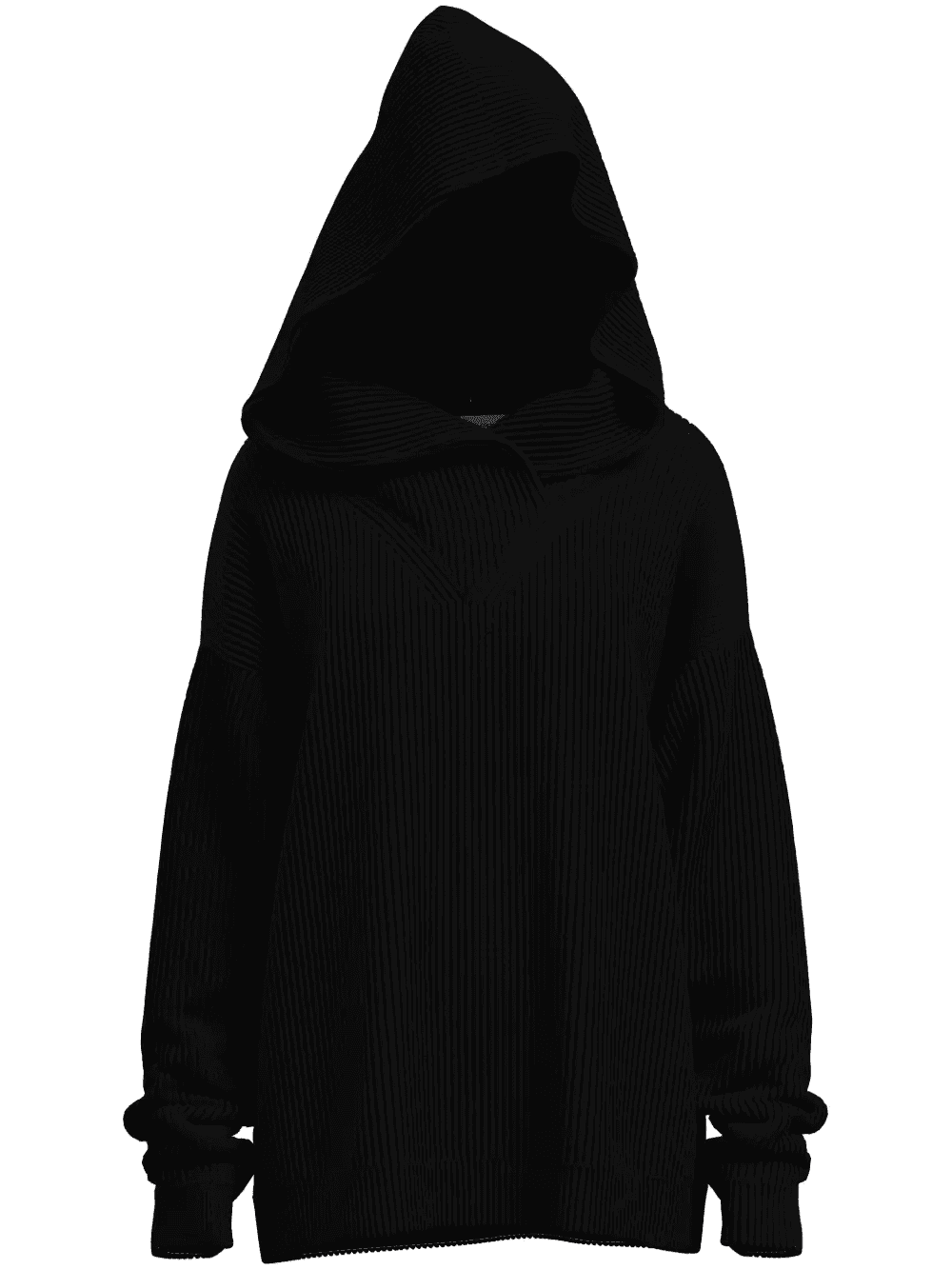 knitted hoodie - Image 1