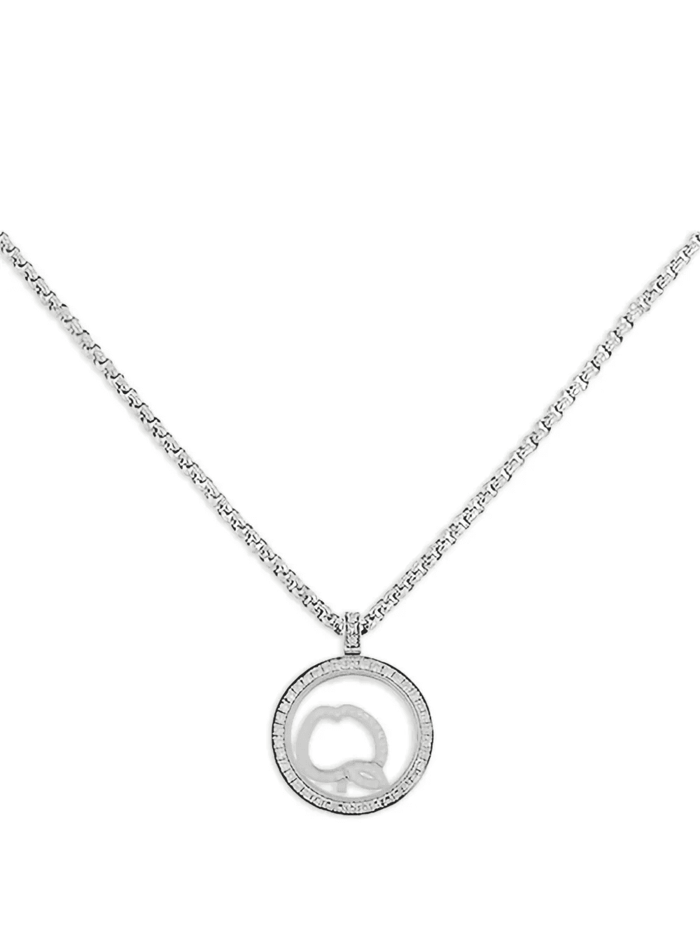 2010s white gold Happy Diamonds Big Apple diamond necklace - Image 1