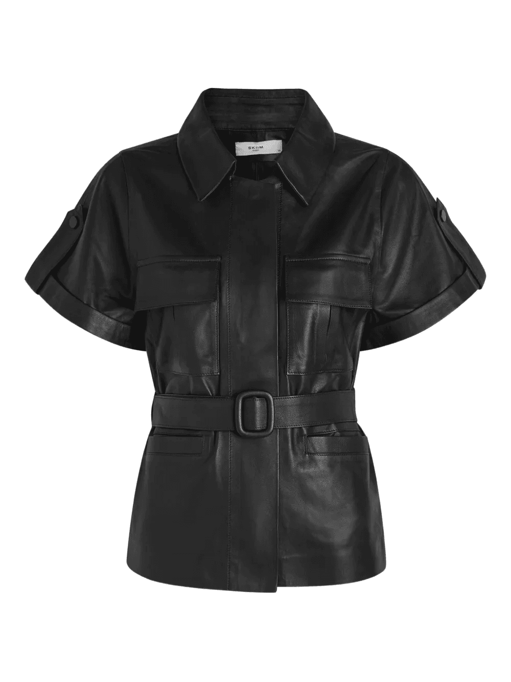 Eloise belted short-sleeve top - Image 1