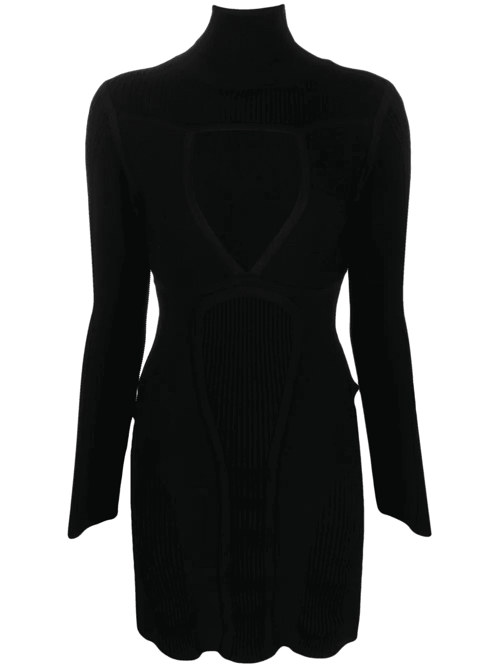 roll-neck cut-out minidress - Image 1