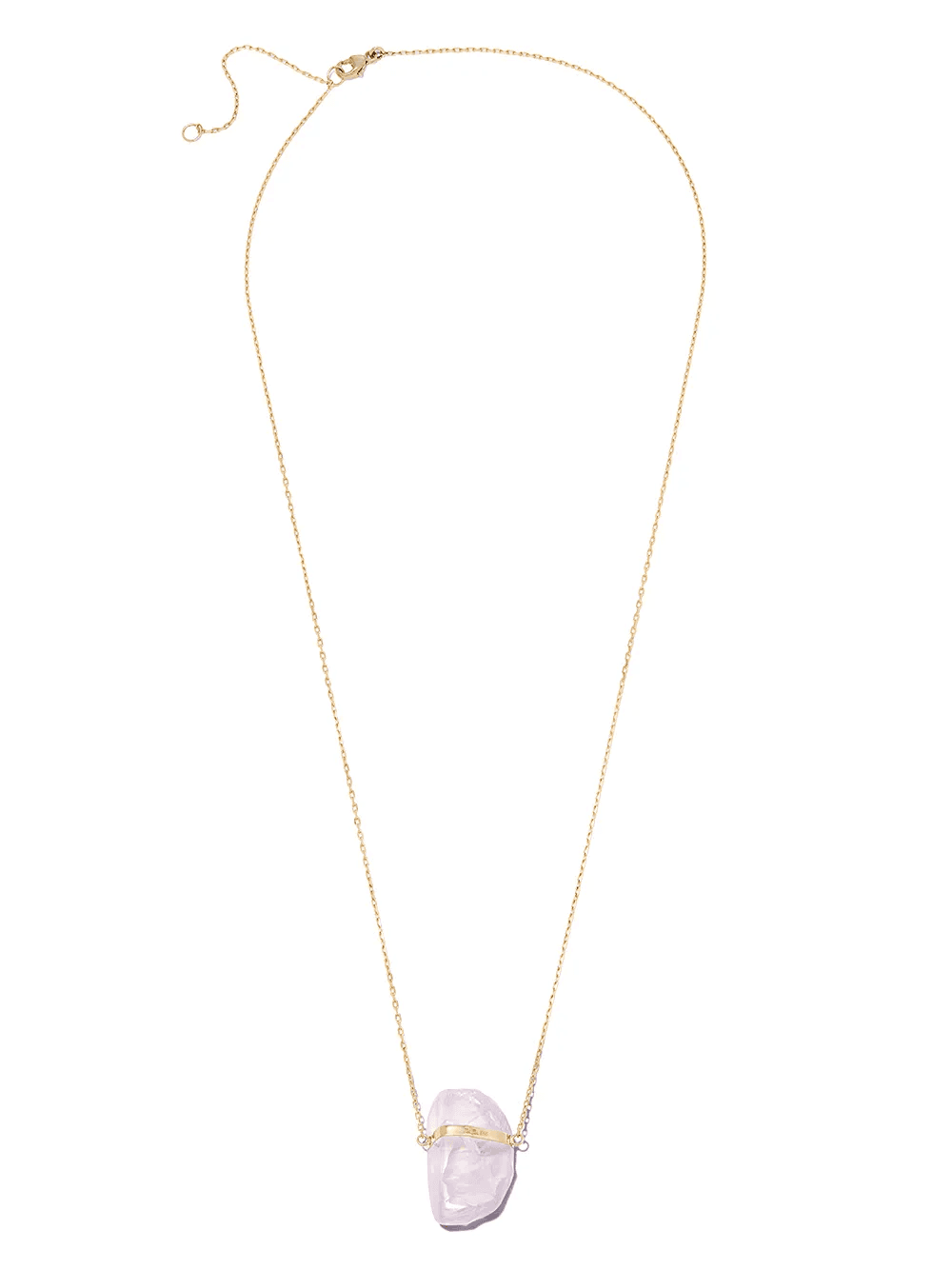 14kt yellow gold lavender moonstone necklace - Image 1