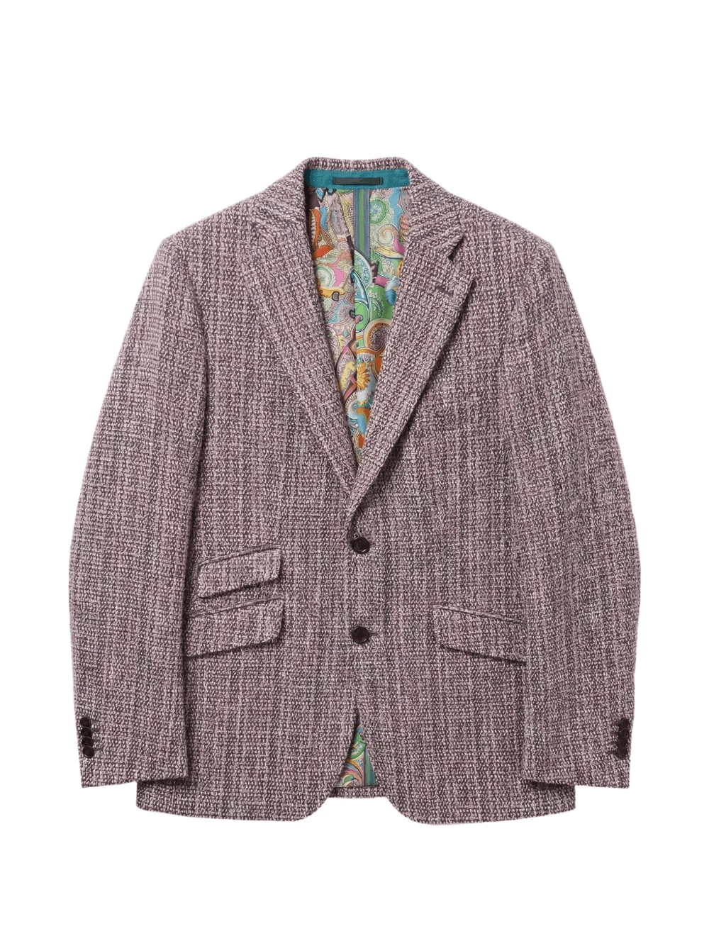 graphic-lining single-breasted blazer - Image 1