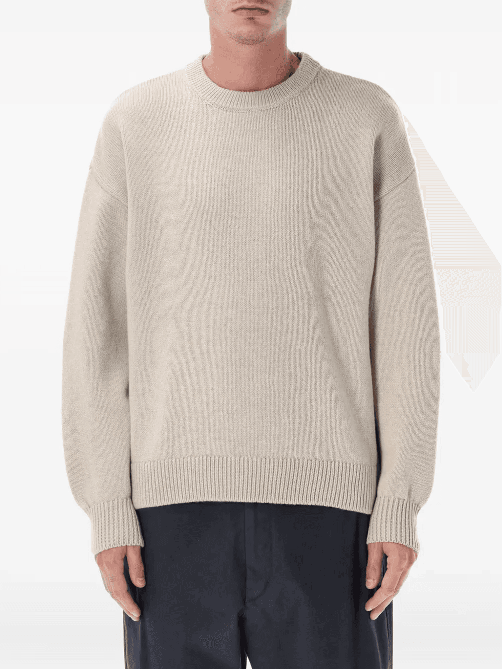 crew-neck long-sleeve sweater - Image 1
