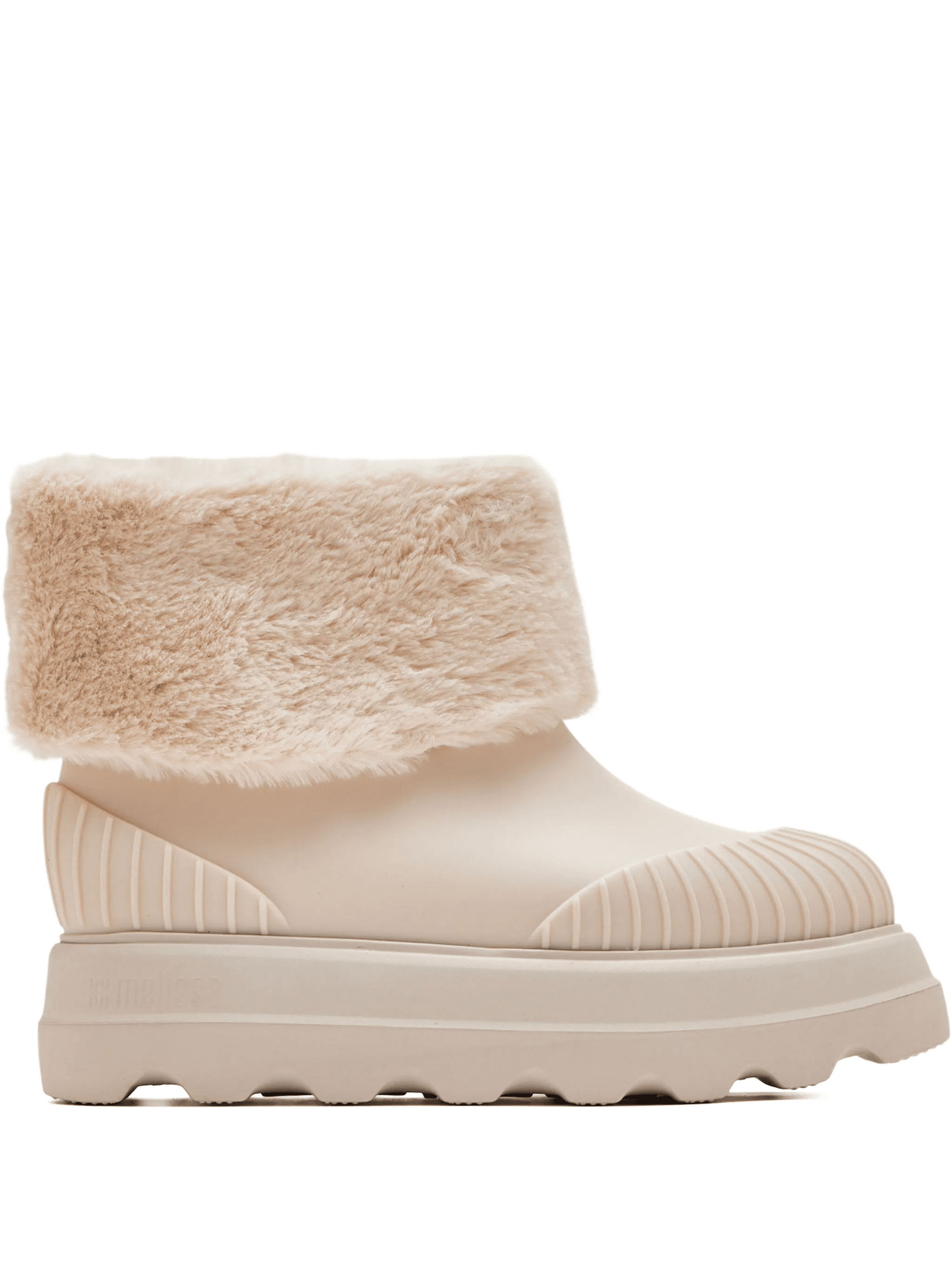fur ridged-sole boots - Image 1