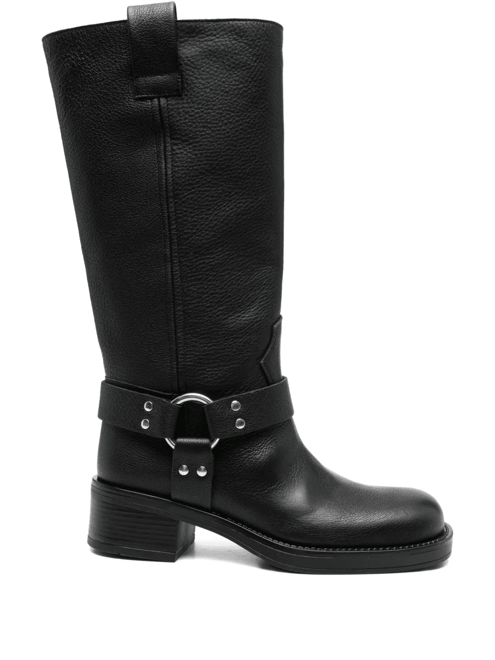 45mm Blackpool ring-buckle leather boots - Image 1