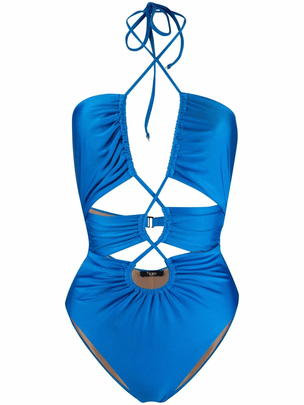 gathered cut-out swimsuit - Image 1
