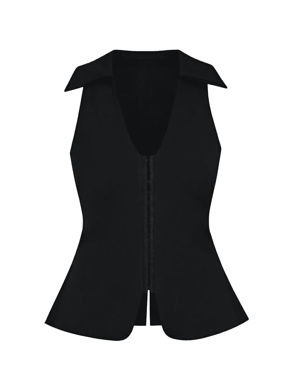 hook-fastening peplum top - Image 1