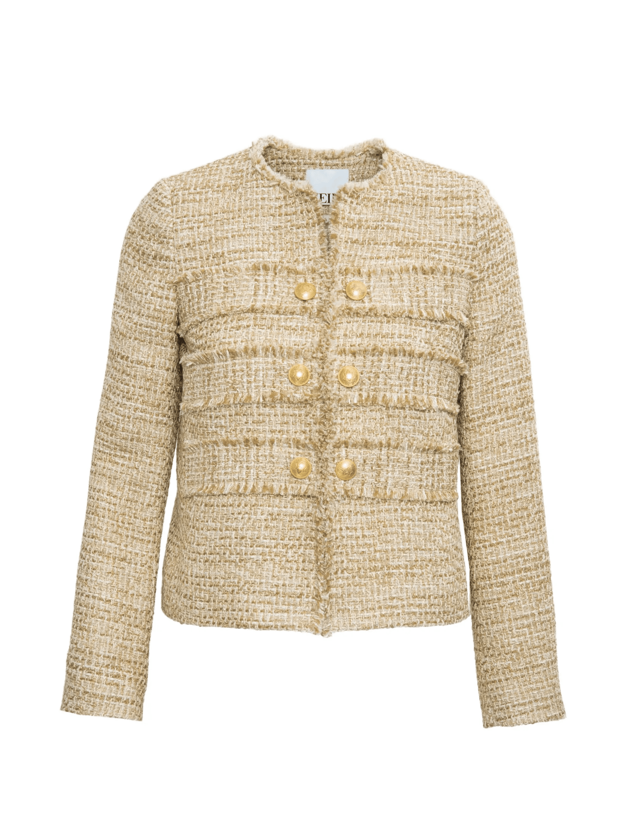 fringed tweed jacket - Image 1