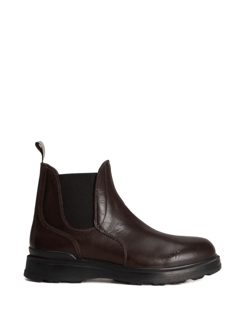 elastic-panel leather boots - Image 1