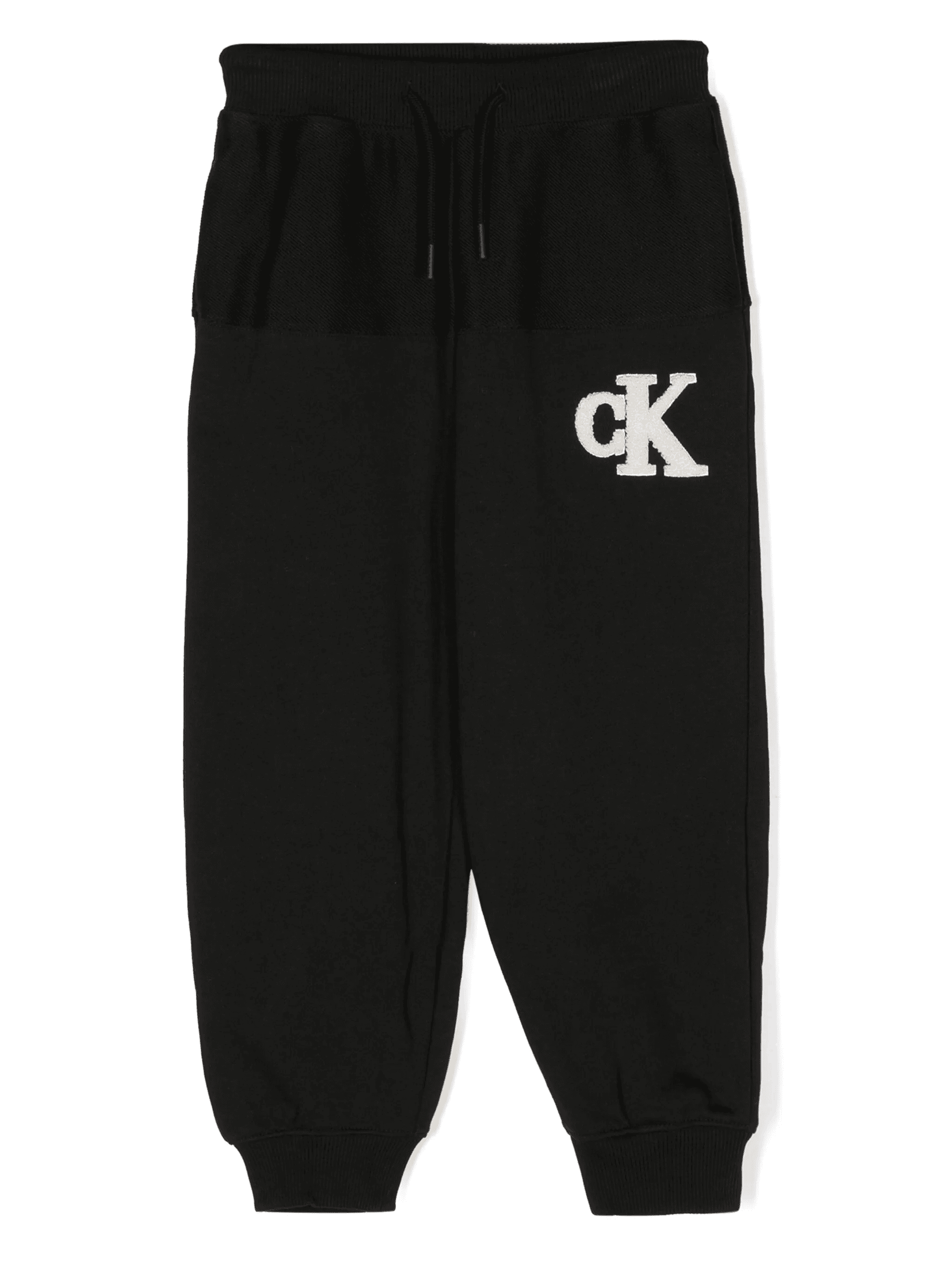 logo-patch cotton track pants - Image 1