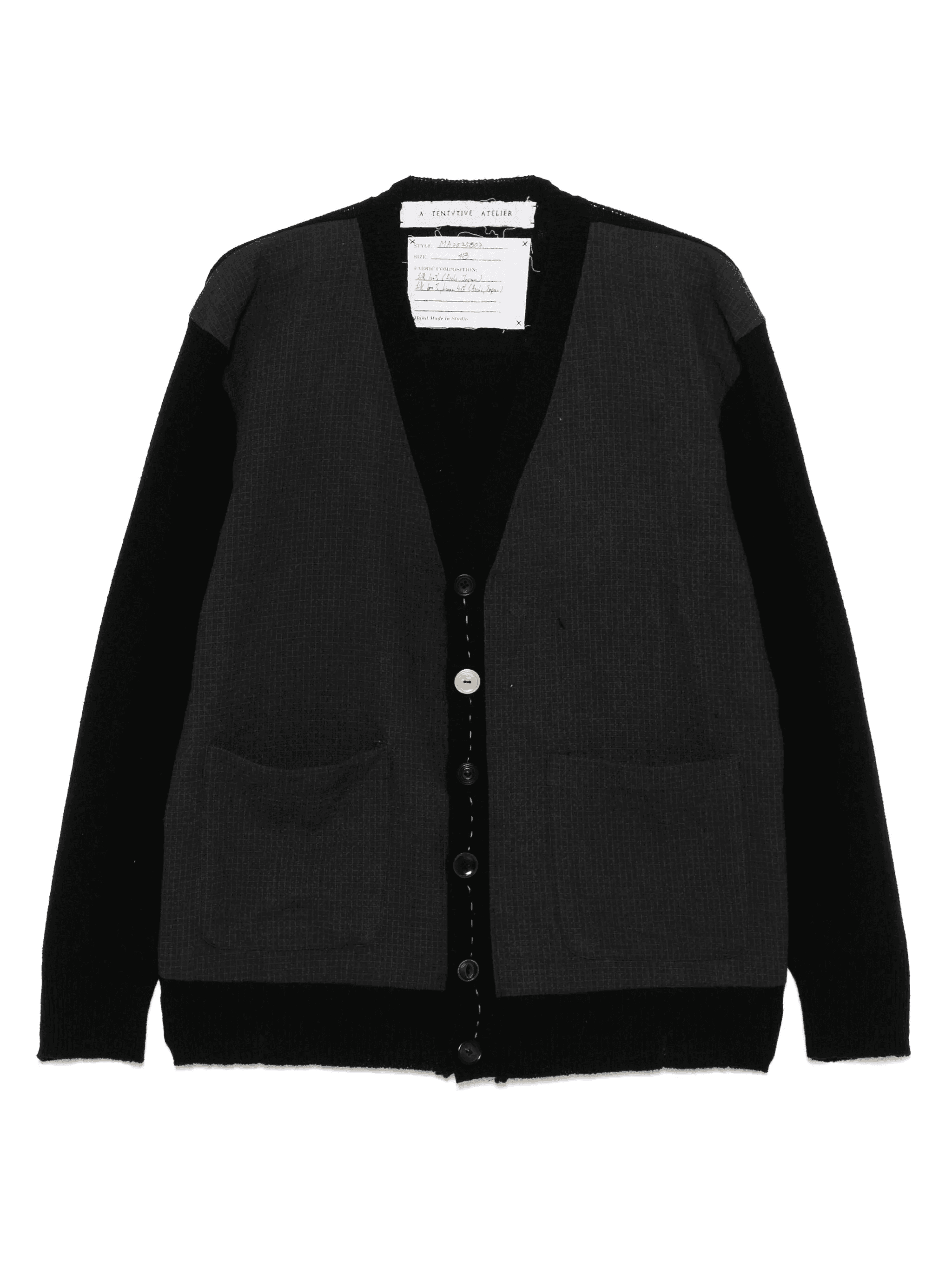 panelled cardigan - Image 1