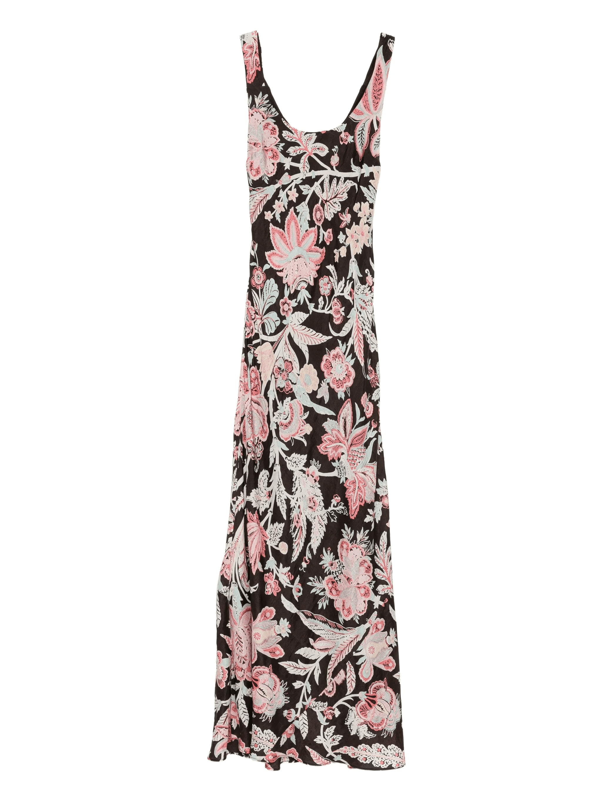 floral-print silk dress - Image 1