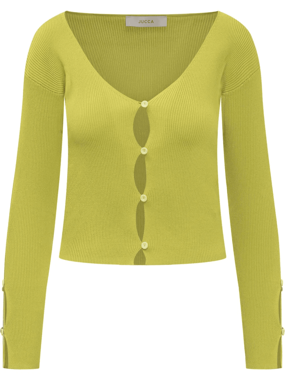 fine-ribbed cardigan - Image 1