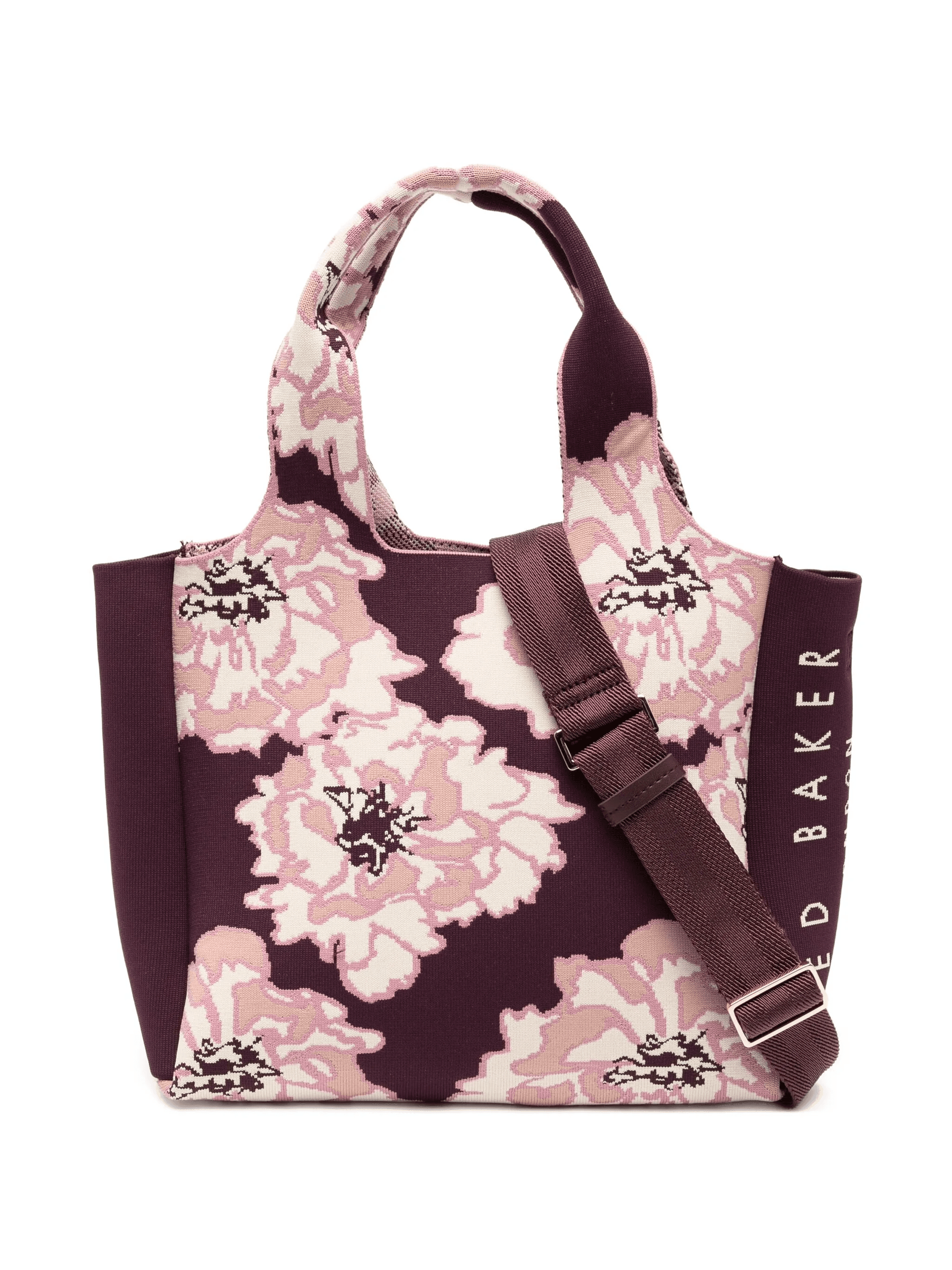 floral-embroidered tote bag - Image 1