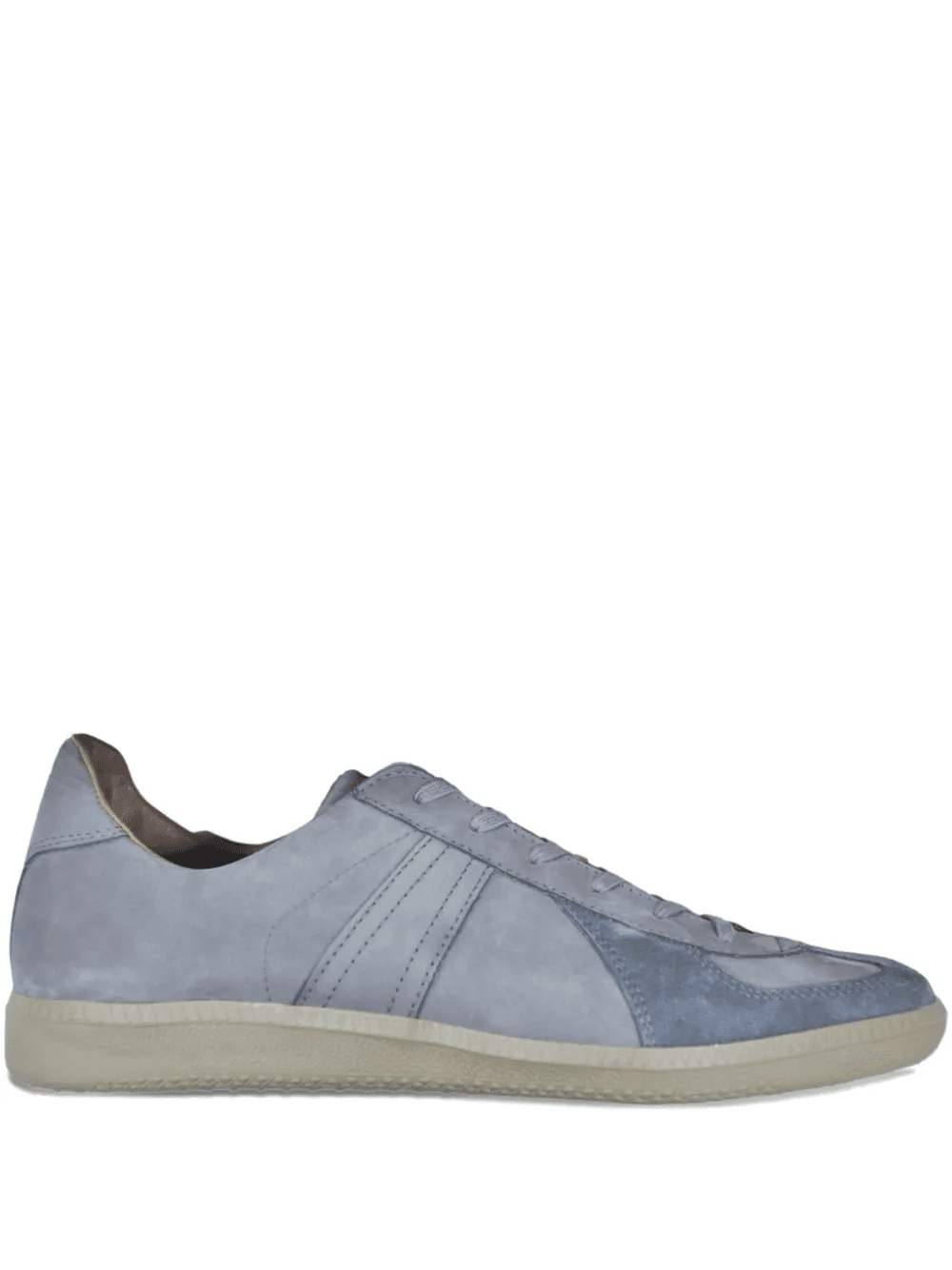 German Military suede panelled lace-up sneakers - Image 1