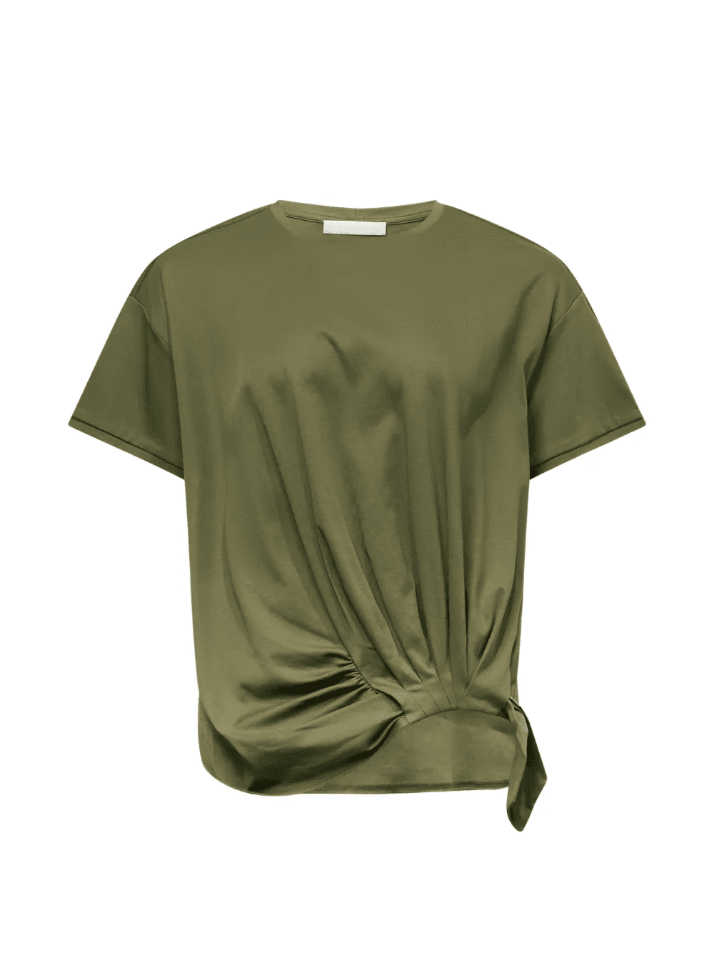 sheen knotted cotton T-shirt - Image 1