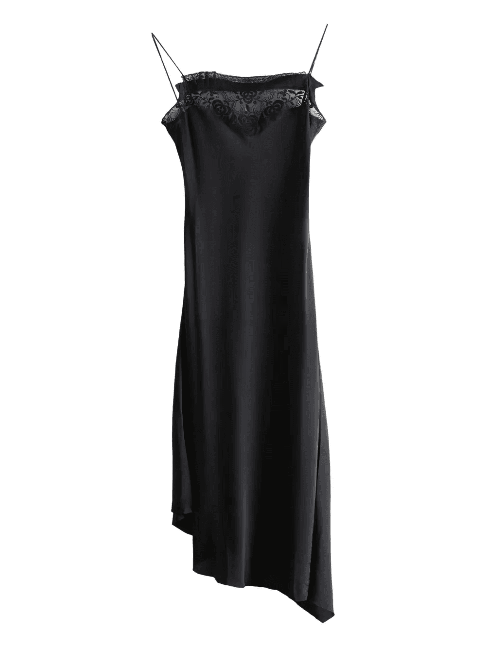 laced asymmetric midi dress - Image 1