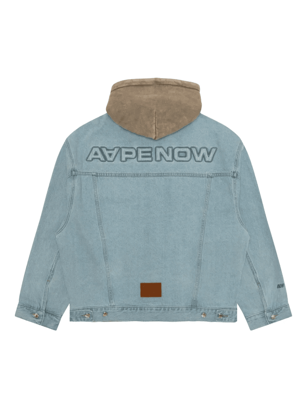 hooded denim jacket — Image 5