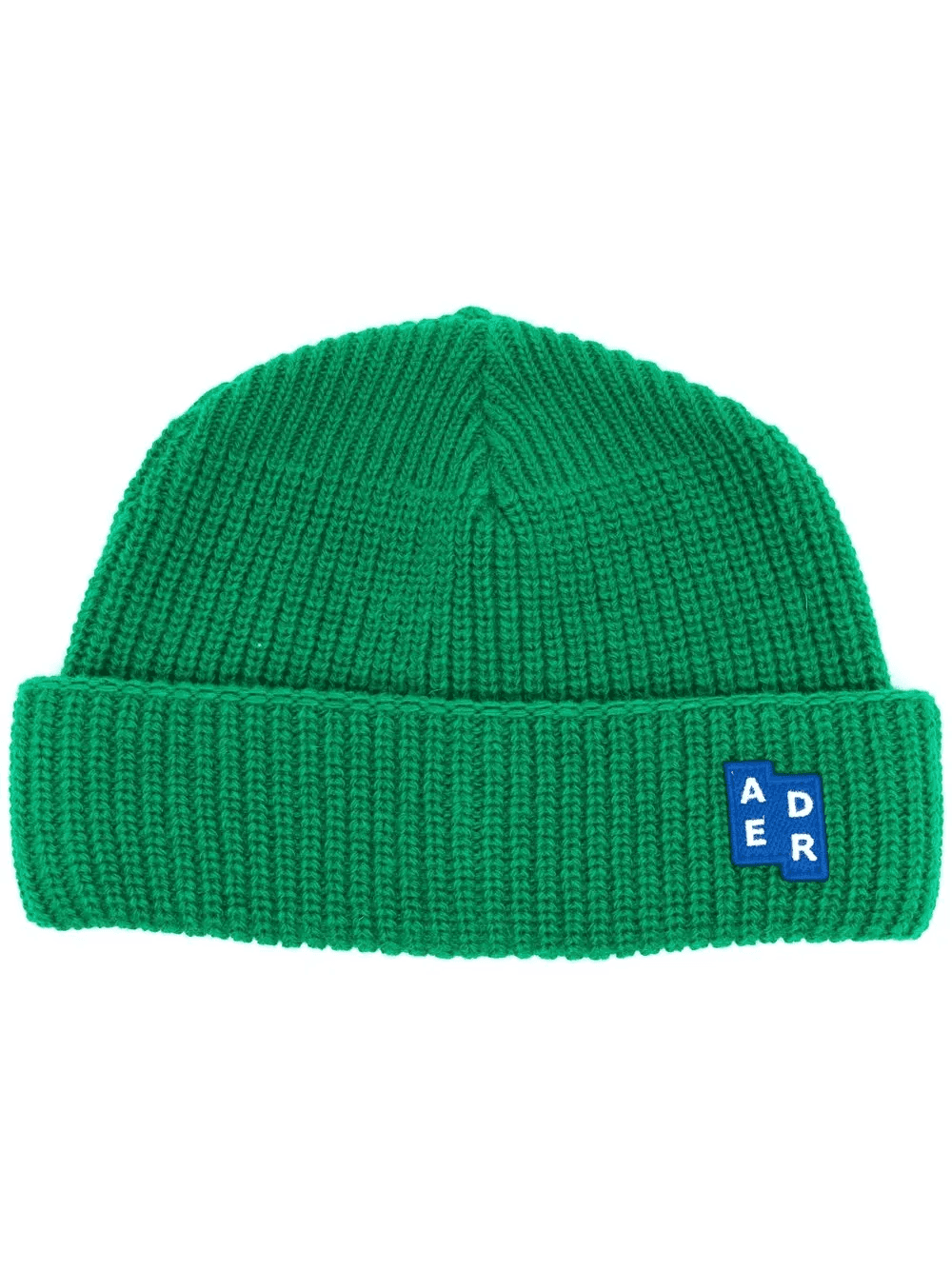 logo-patch ribbed-knit beanie - Image 1