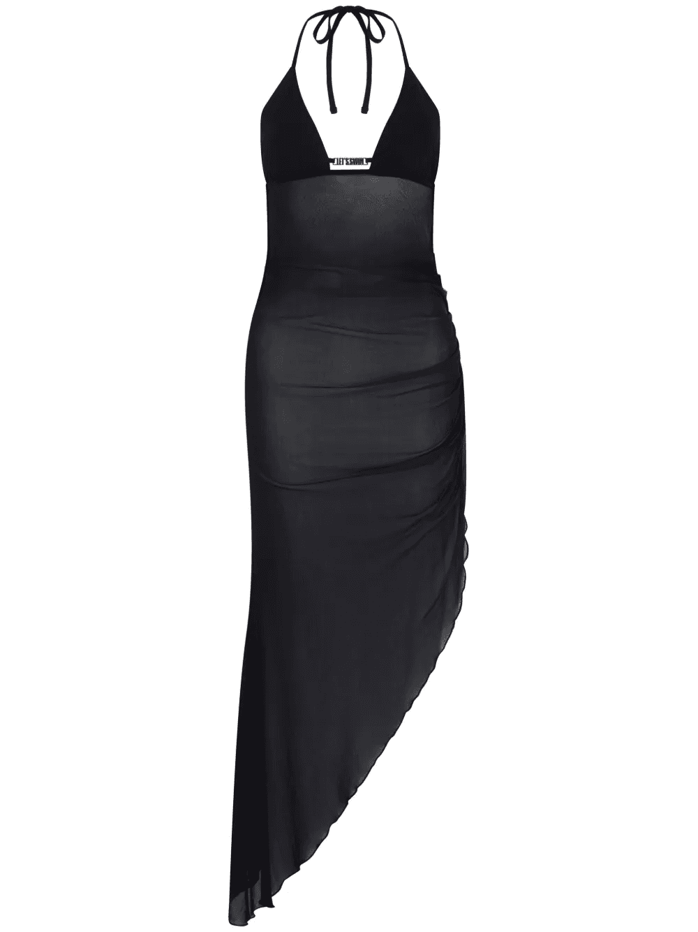 halterneck mesh midi dress - Image 1