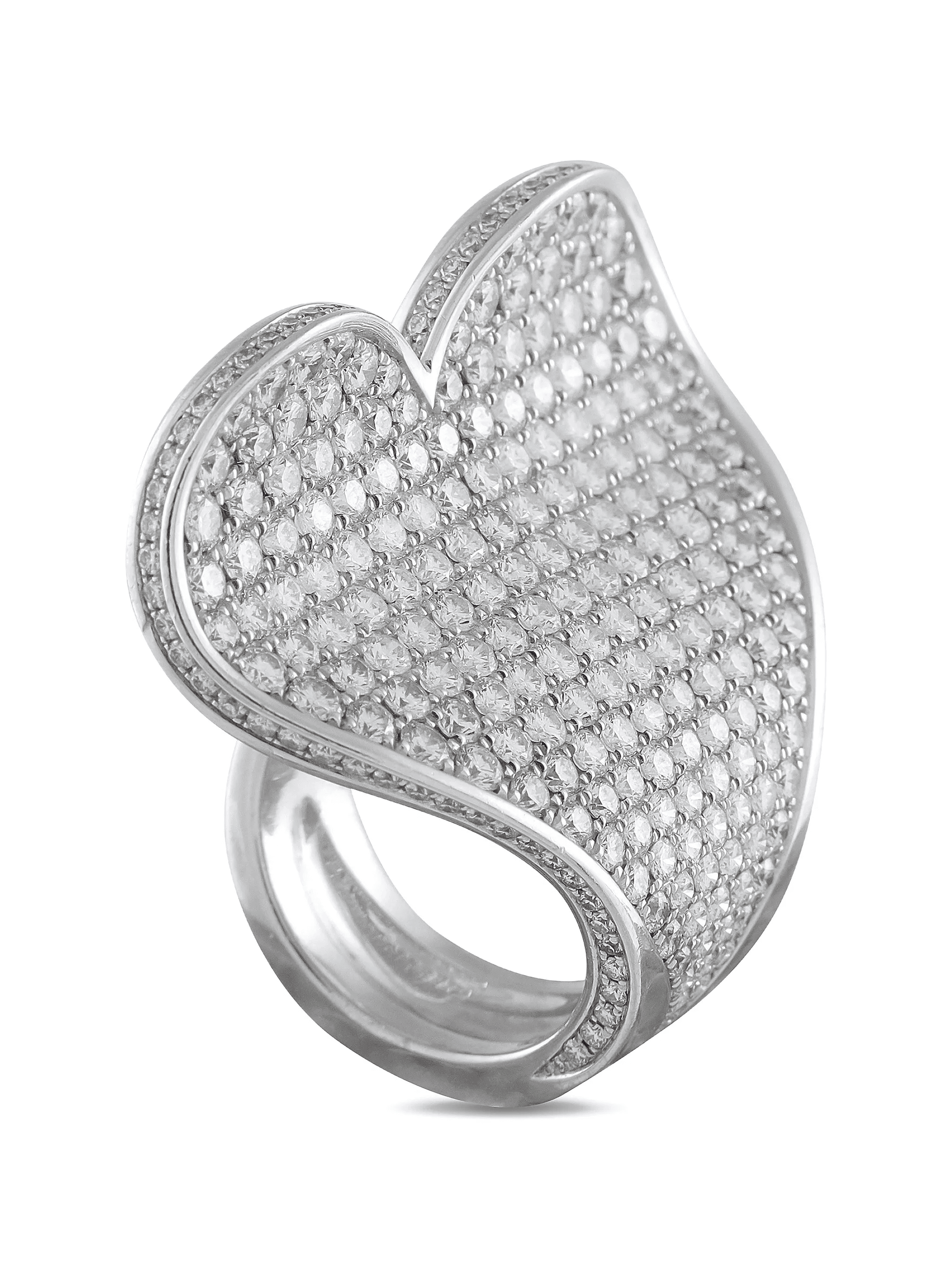 diamond heart-shape ring - Image 1
