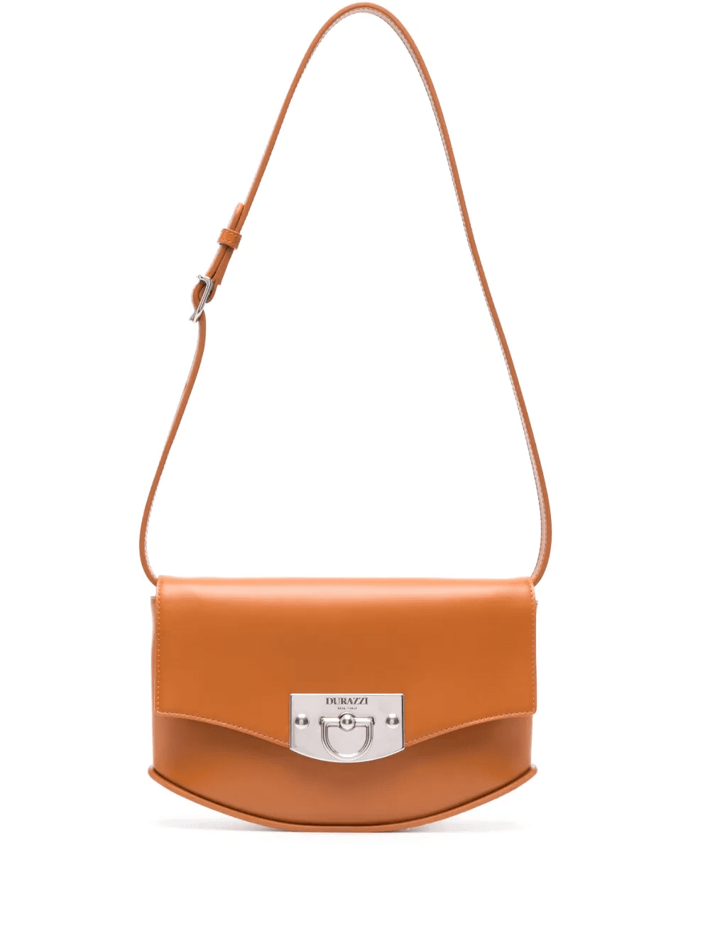 logo-engraved leather shoulder bag - Image 1