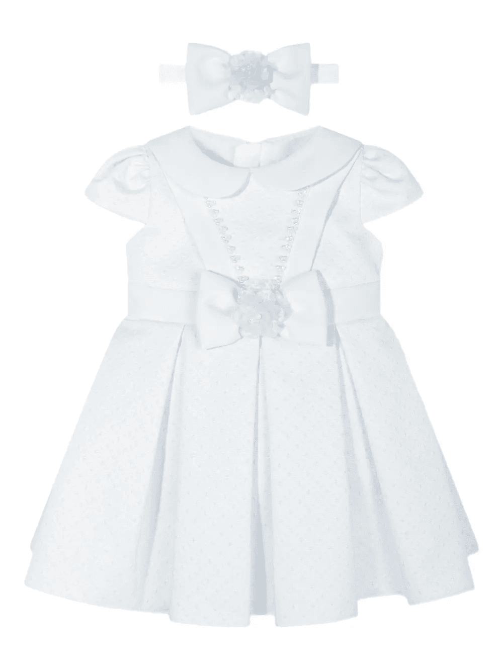 peter pan-collar bow dress - Image 1