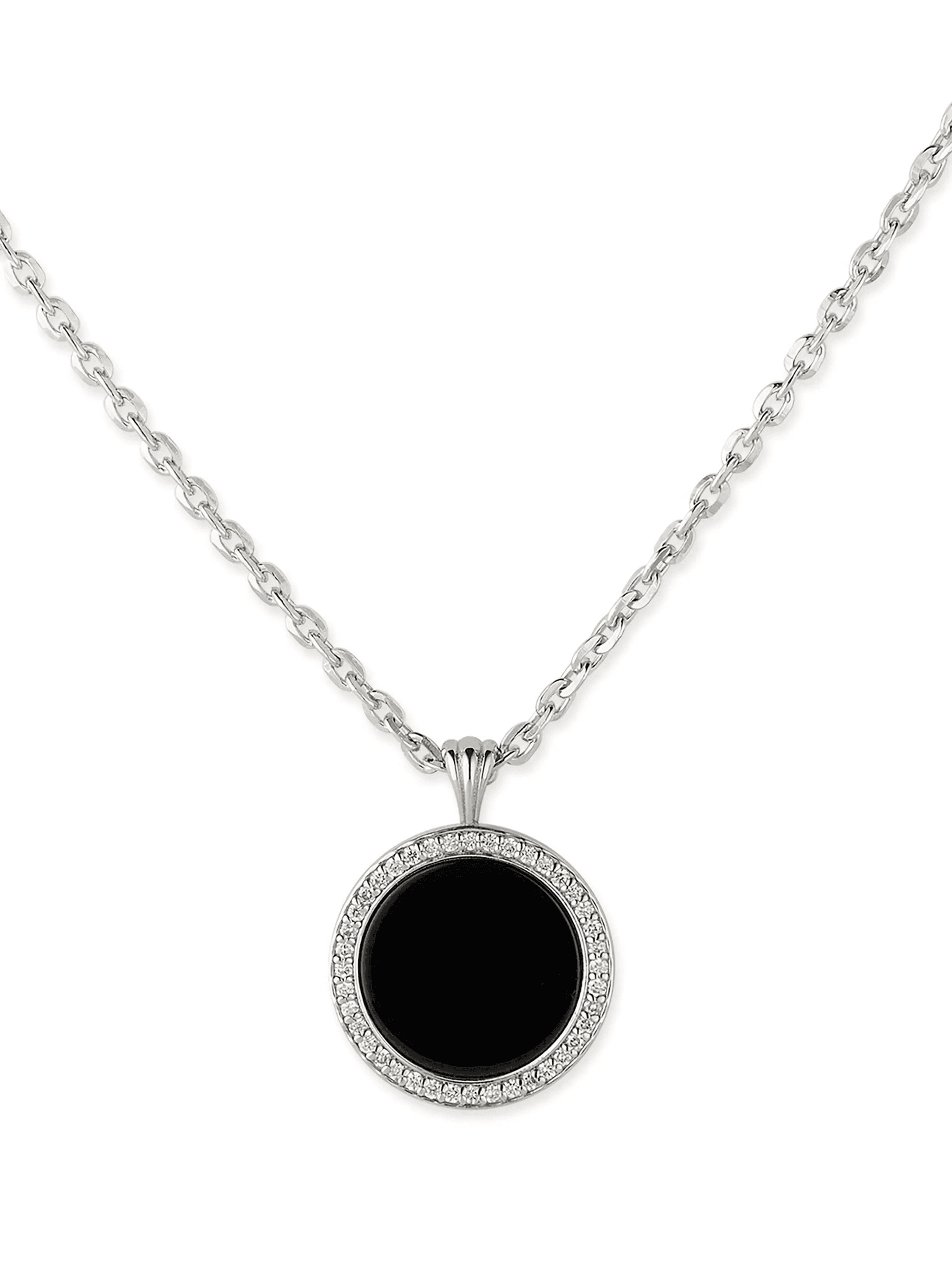 Onyx Amulet pendant necklace - Image 1