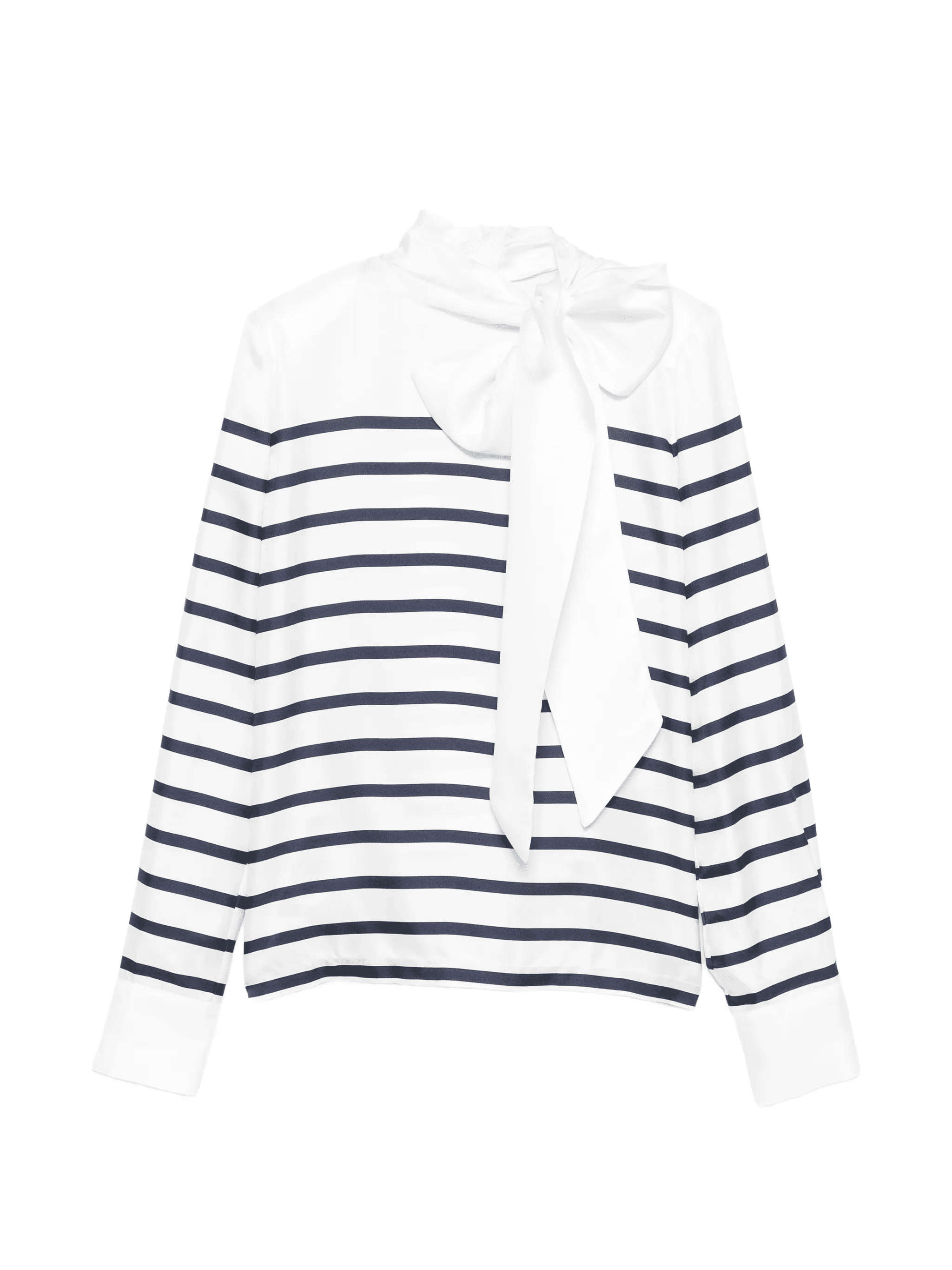 stripe bow blouse - Image 1