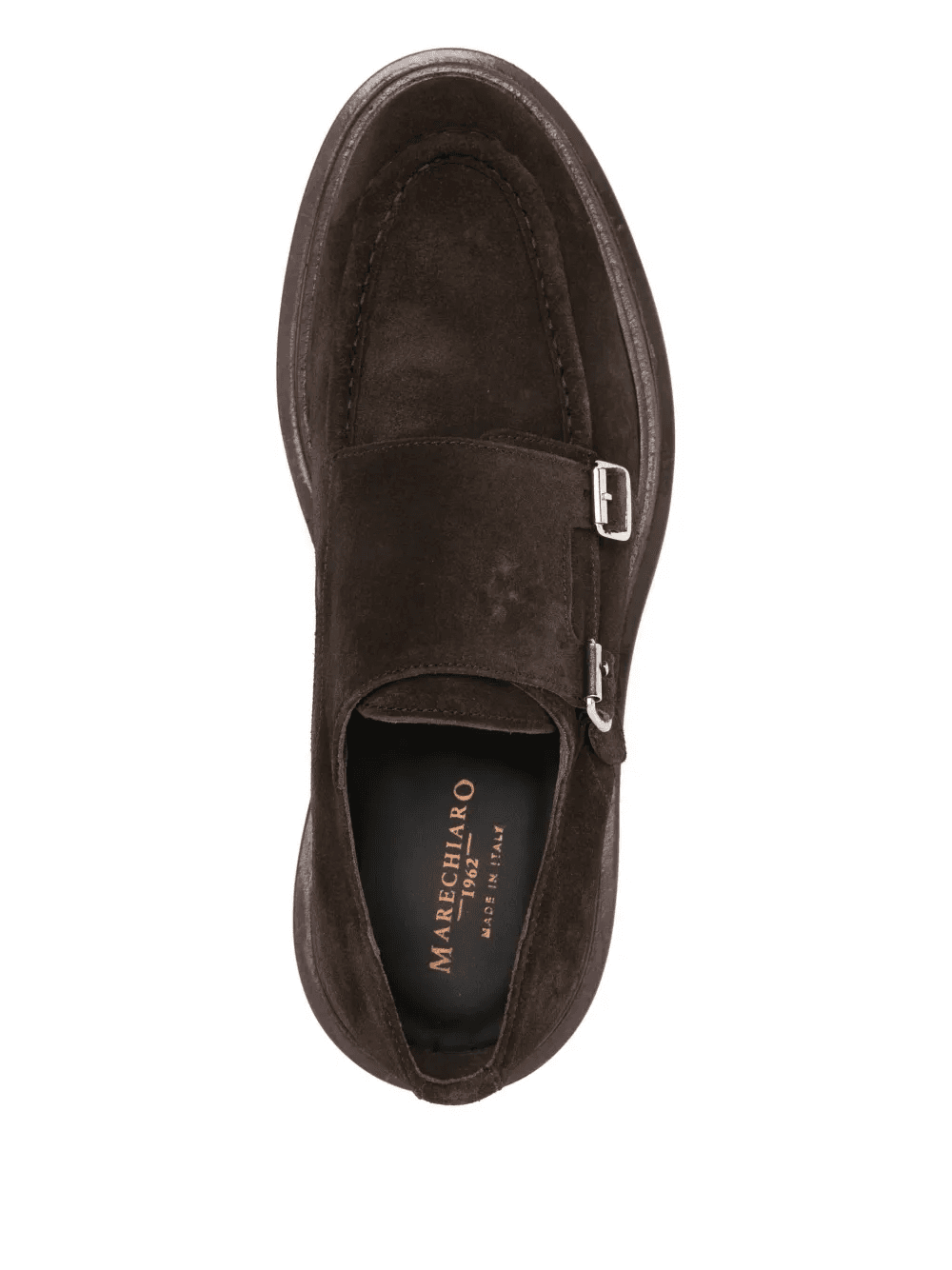buckle suede monk shoes - Image 1