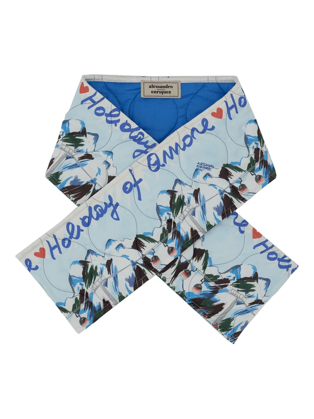 quilted printed scarf - Image 1