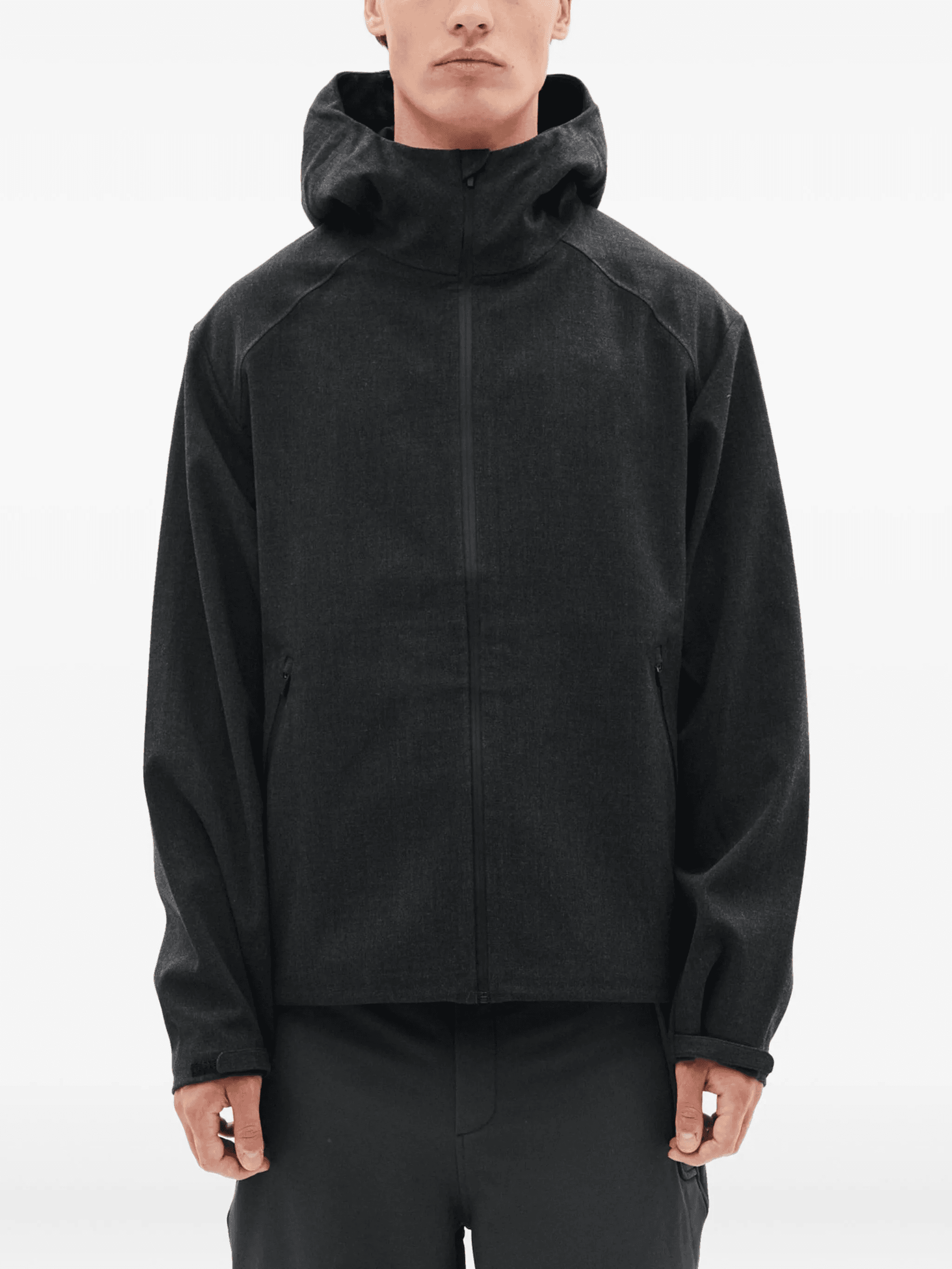 zip-fastening hooded jacket - Image 1