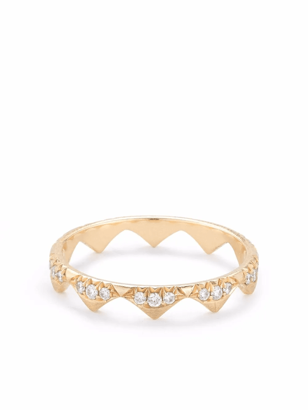 18kt yellow gold Clara diamond band ring - Image 1