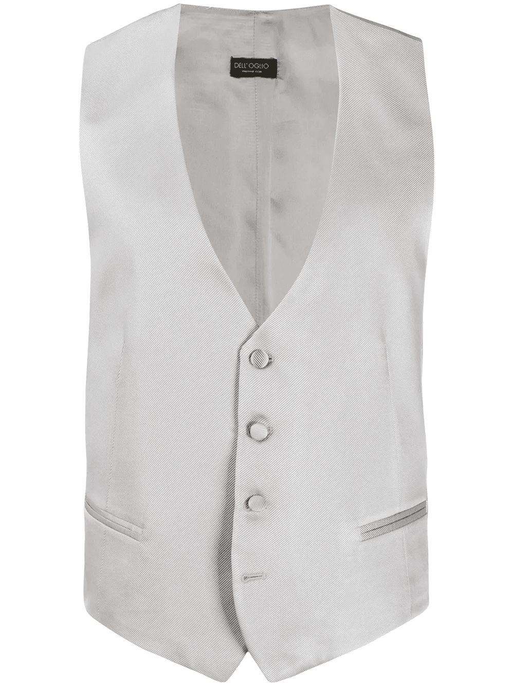 single-breasted tailored waistcoat - Image 1
