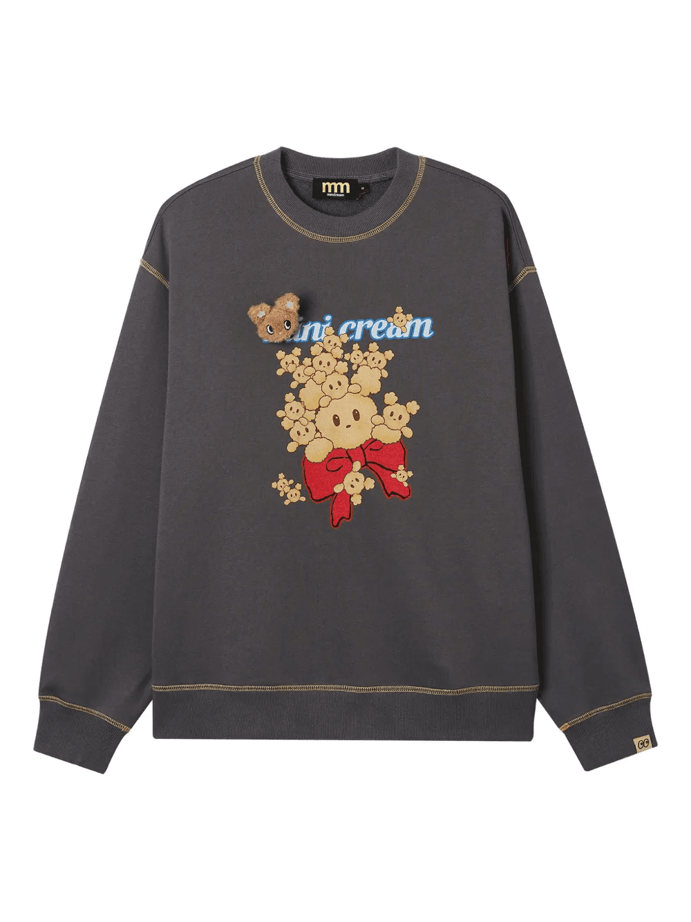 appliqué graphic sweatshirt - Image 1