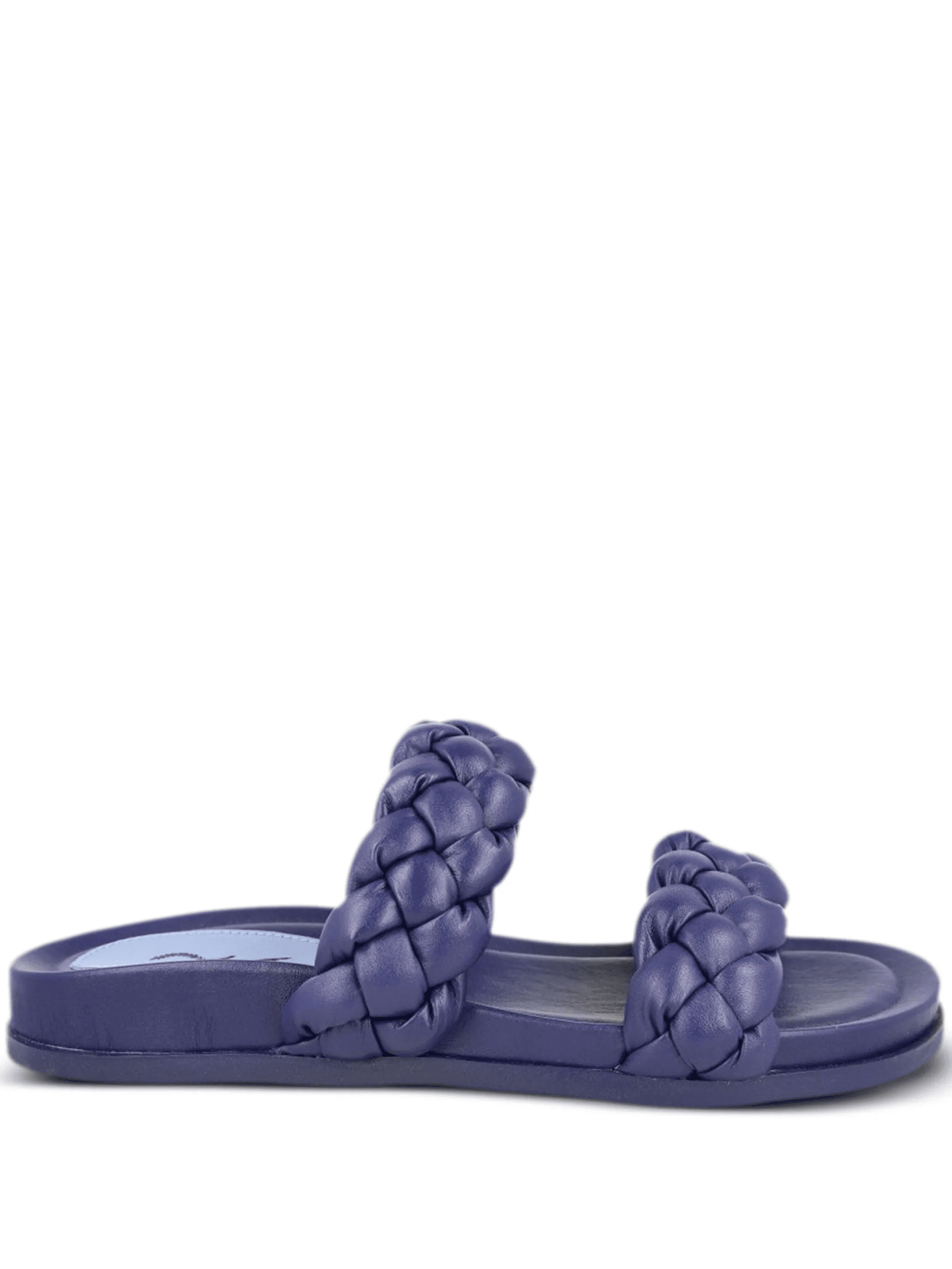 braided leather slides - Image 1