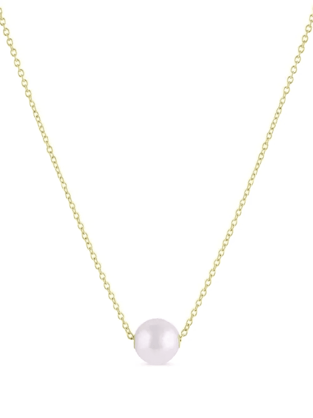 14kt yellow gold Akoya Pearl necklace - Image 1